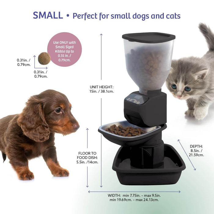 Feeding Friend Automatic Pet Feeder – Timed Portion Control Food & Water Dispenser for Cats and Dogs - Jeffers - Animal & Pet Supplies > Pet Bowls, Feeders & Waterers