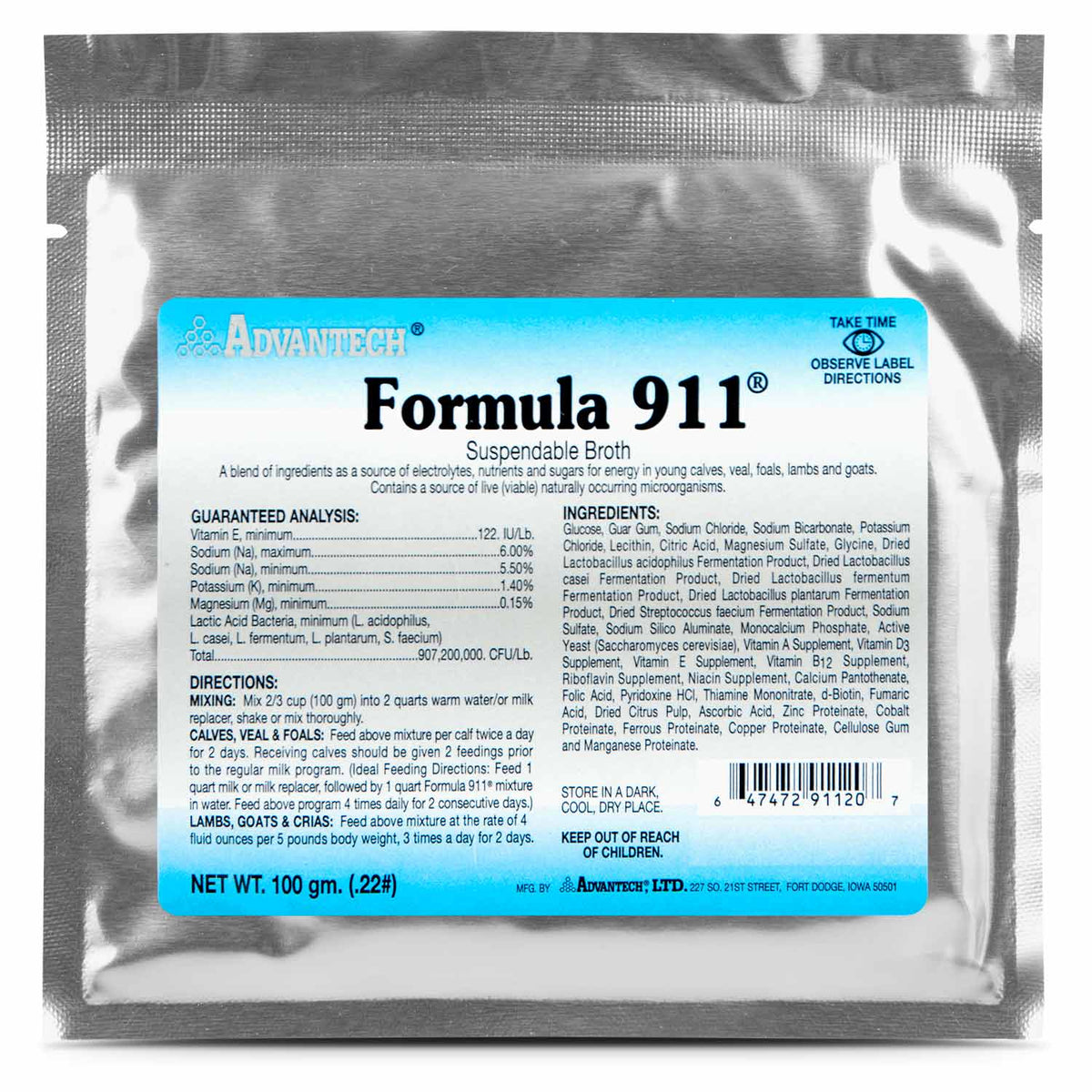 Formula 911 Formula 911® Suspendable Broth — Lambert Vet Supplies