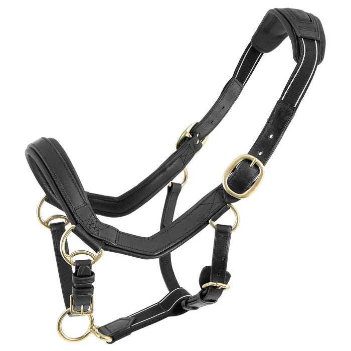 Rambo Micklem Leather Pony & Horse Halter – Anatomical Comfort Fit, Adjustable & Safe