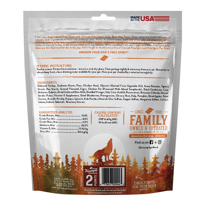 Free Spirit Deboned Jerky Bites Dog Treats, 20 oz - SUS4C - 20 oz - Turkey - 1 - 8
