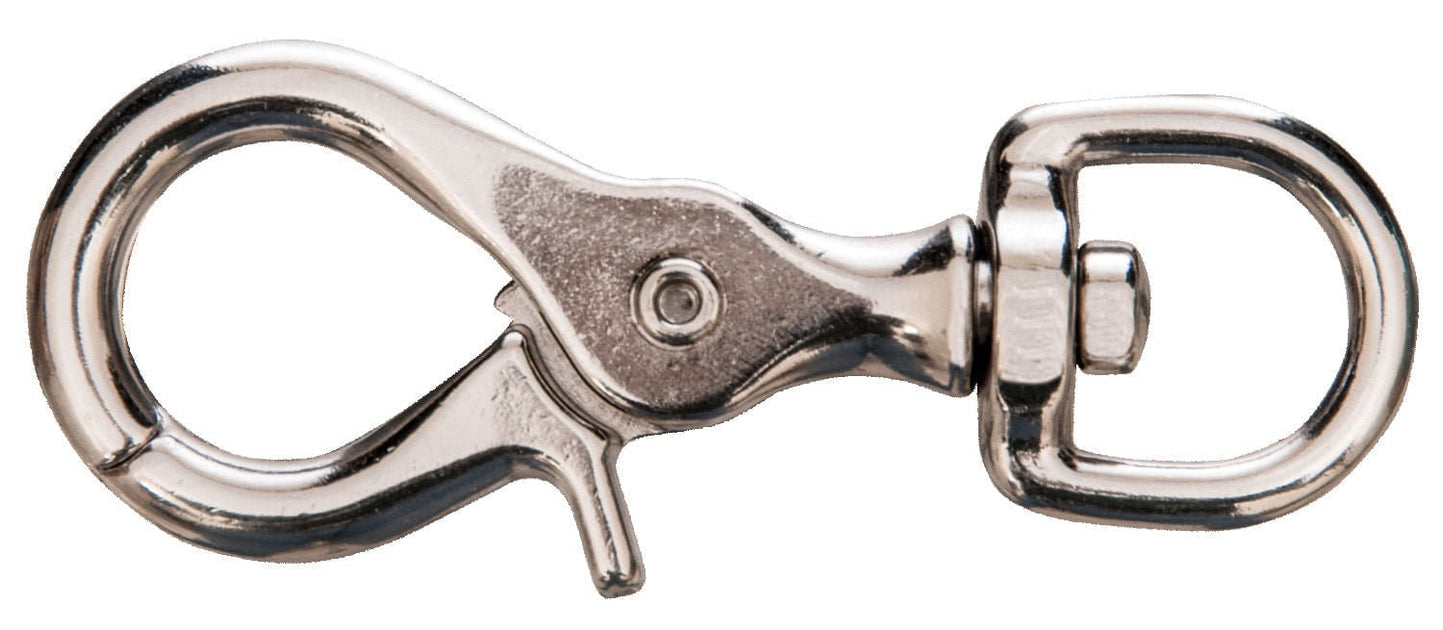 Jeffers Giant Scissor Snap, Nickel-plated Malleable Iron, 3-3/4