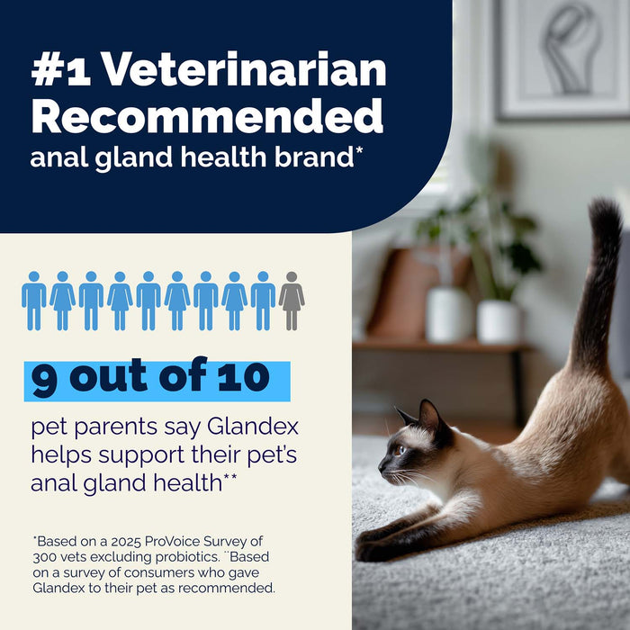 Glandex Anal Gland Health Powder for Cats, Tuna Flavor, 4.0 oz - VQLAV - Tuna - 4 oz - 4