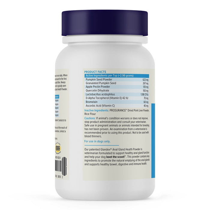 Glandex Anal Gland Health Powder for Dogs - VQLA9 - Beef Powder - 2.5 oz - 8