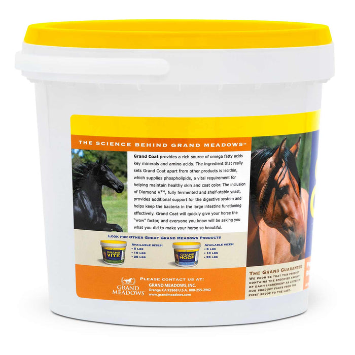 Grand Coat Skin & Coat Powdered Supplement for Horses - 2CFN - 5 lb - 2