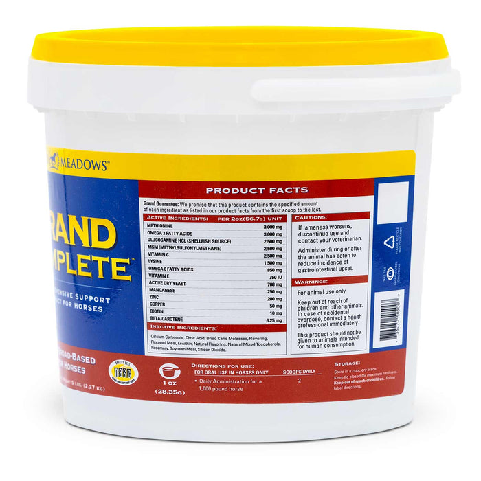 Grand Complete All - in - One Supplement for Horses - 2CFJ - 5 lb - 3