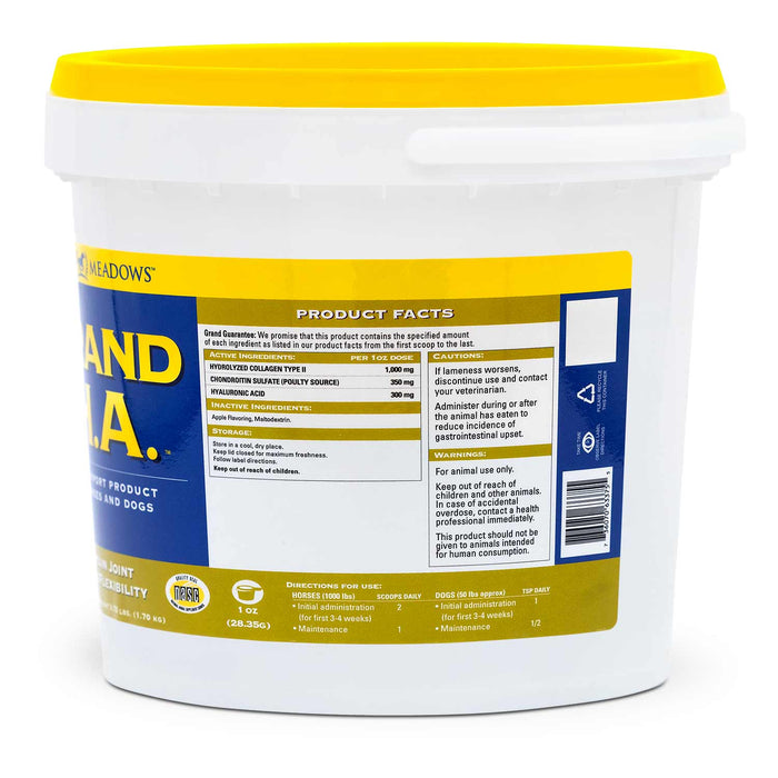 Grand H.A. Hyaluronic Acid Supplement for Joint Support in Horses - 2CDX - 3.75 lb - 3