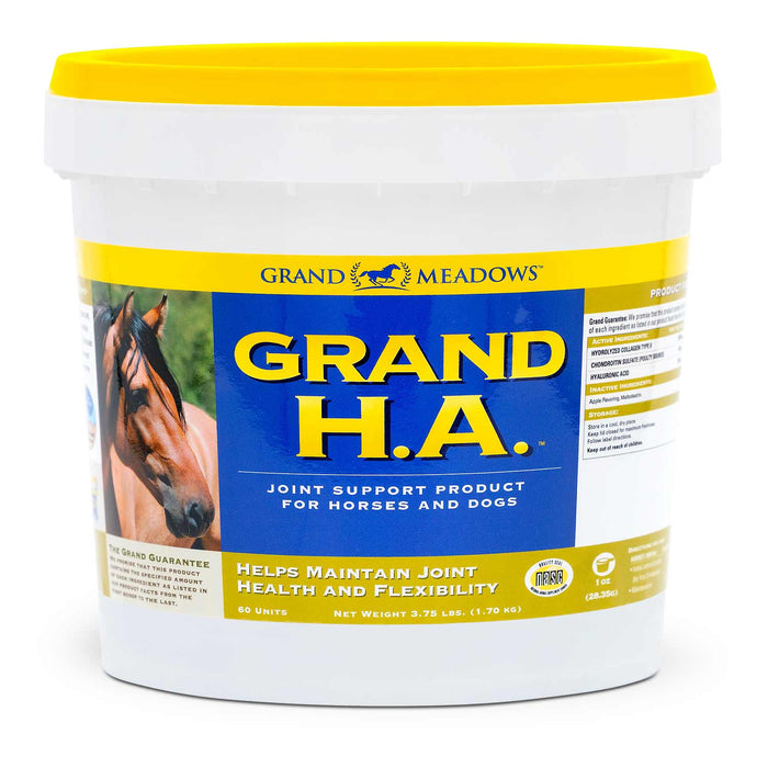 Grand H.A. Hyaluronic Acid Supplement for Joint Support in Horses - 2CDX - 3.75 lb - 1