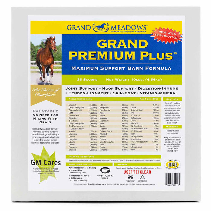 Grand Premium Plus All - in - One Supplement for Horses - 2CD7 - 10 lb - 4