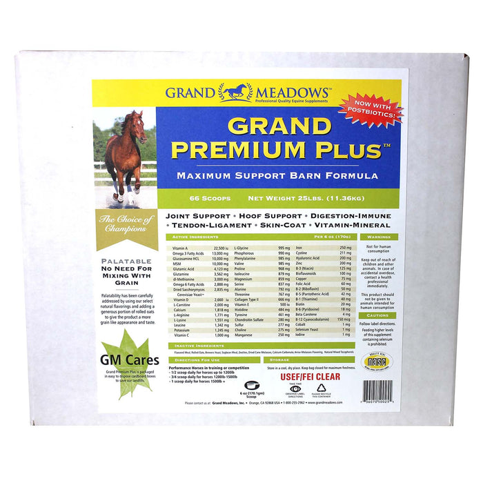 Grand Premium Plus All - in - One Supplement for Horses - 2CD9 - 25 lb - 8