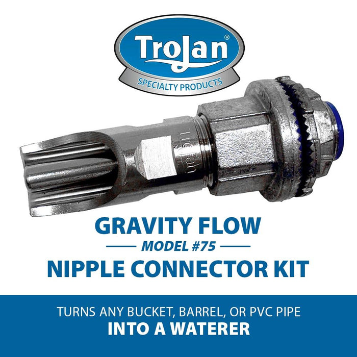 Gravity Flow Model 75 Nipple Connector Kit - TJA1 - 3