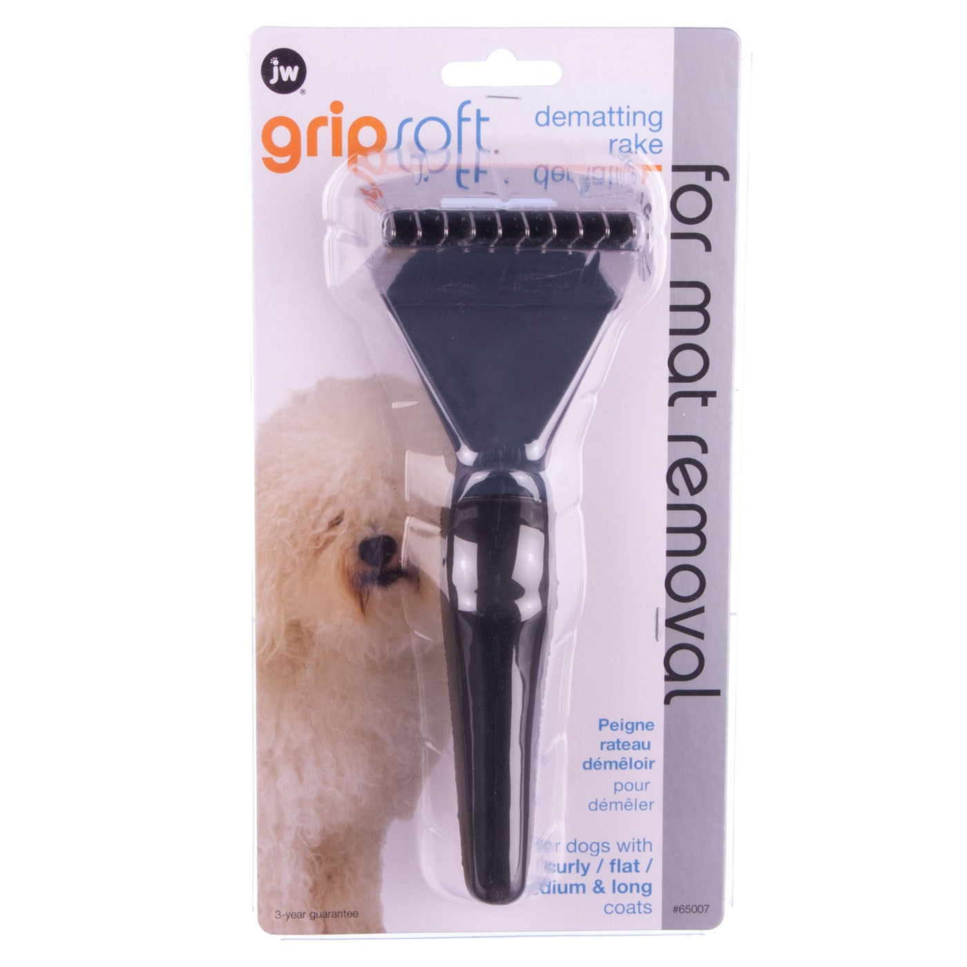 Lambert Rake Grip Soft Dematting Rake for Dog's Shedding Hair — Lambert Vet Supplies