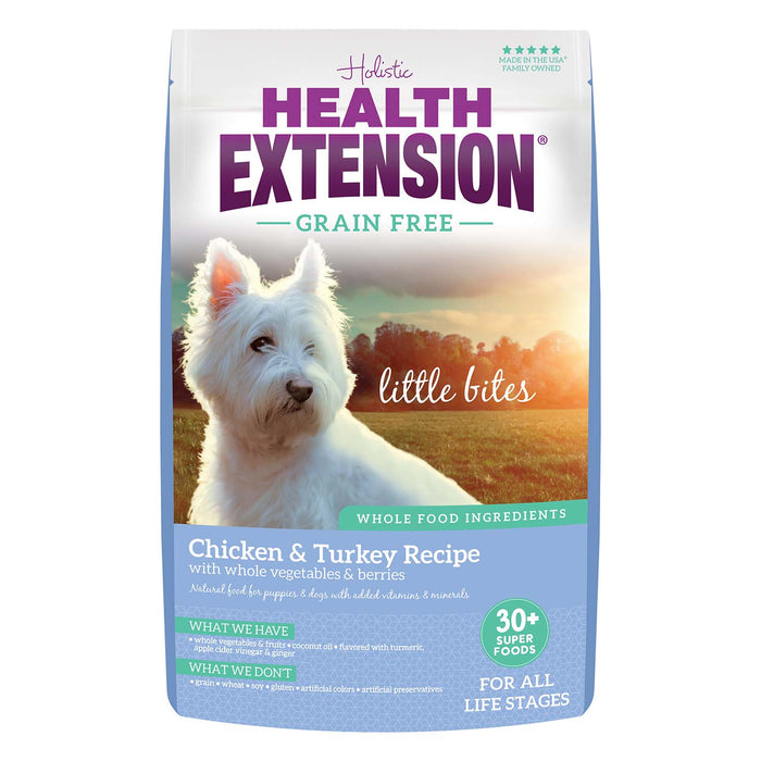 Health Extension Grain - Free Venison Little Bites Small Breed Dry Dog Food - HE2Q - Chicken & Turkey - 3.5 lb - 23