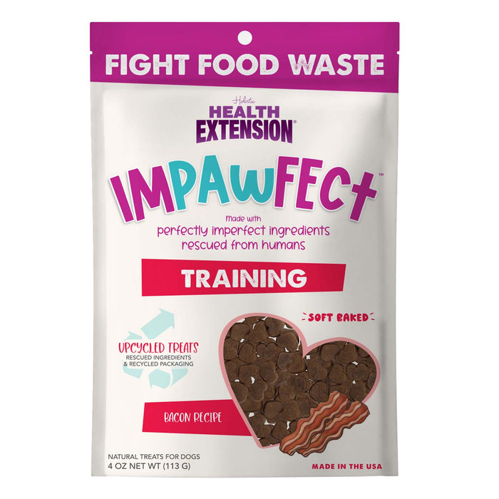 Health Extension Impawfect Bacon Recipe Training Treats for Dogs and Puppies, 4 oz - HE2AP - 4 oz - Bacon - 1