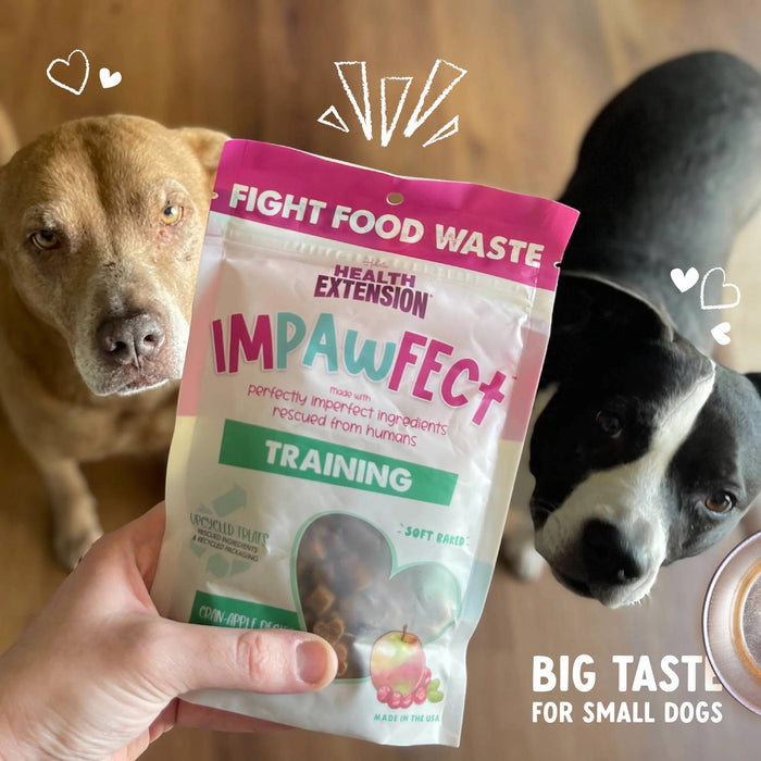 Health Extension Impawfect Bacon Recipe Training Treats for Dogs and Puppies, 4 oz - HE2AQ - 4 oz - Cran - Apple - 14