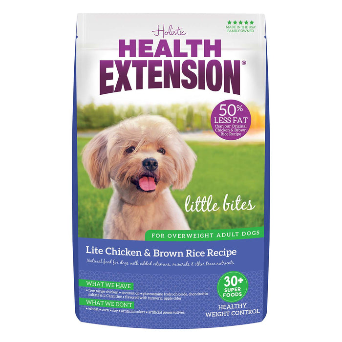 Health Extension Little Bites Lite Chicken & Brown Rice Recipe Small Breed Dry Dog Food - HE2K - 4 lb - Lite Chicken & Brown Rice - 11