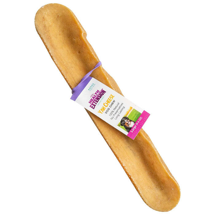 Health Extension Yak Cheese Dog Chew Treat - HE2AH - Large (5 - 6 oz) - Vegetarian - Cheese - 3