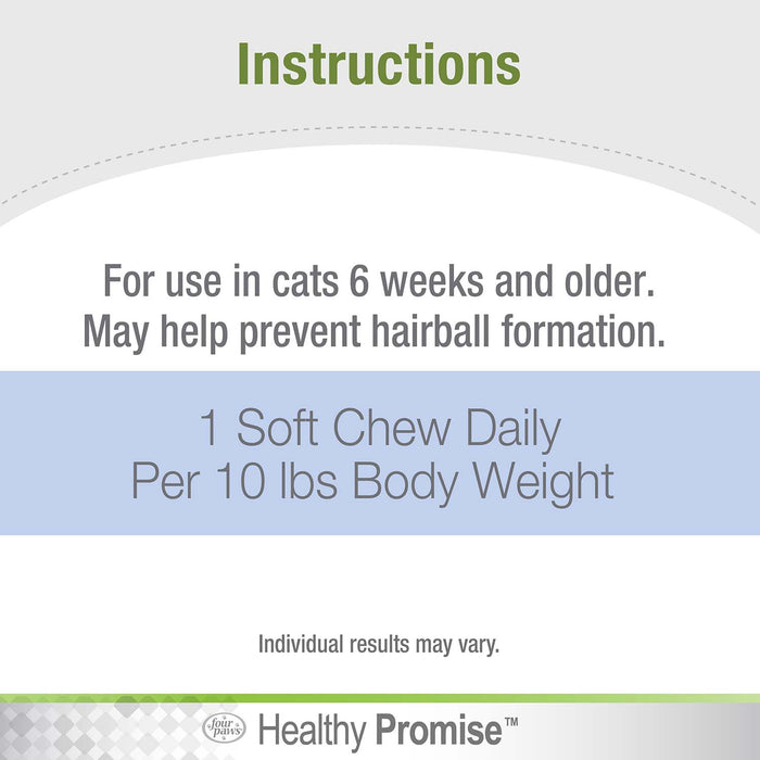 Healthy Promise Cat Hairball Control Soft Chews, Savory Chicken & Cheese, 90 ct - Jeffers - Animal Health & Wellness > Vitamins & Supplements