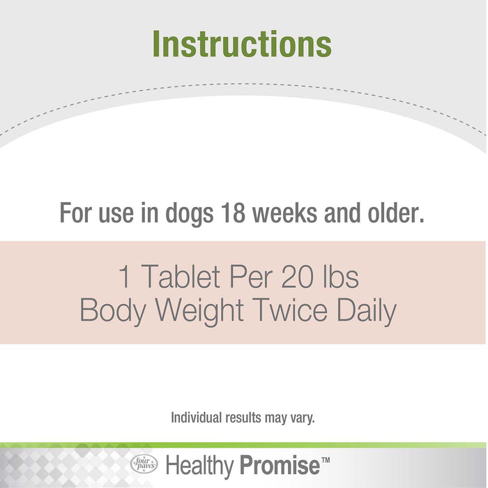 Healthy Promise Potty Mouth Tablets, Coprophagia Stool Eating Deterrent for Dogs, 90 ct - Jeffers - Animal Health & Wellness > Vitamins & Supplements