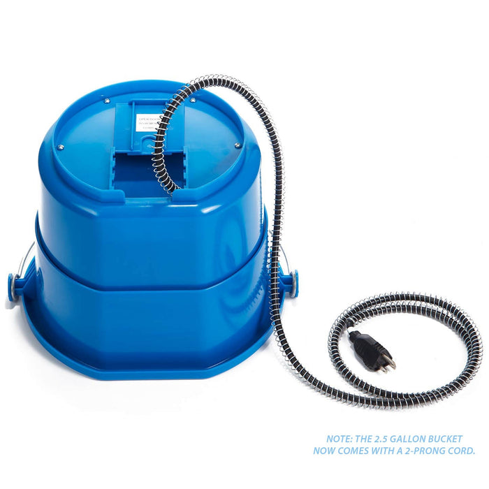Heated Flat - Back Bucket with Built - in Thermostat - ANA1 - 2.5 gallons - 5