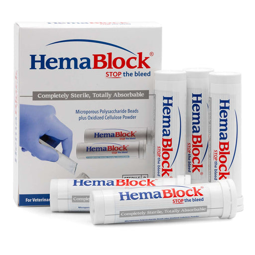 HemaBlock Hemostatic Powder, 2 gm Tube/Sachet, 5 pk - VB1D - 2 gm Tube/Sachet - 5 pk - 1