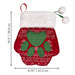 Holiday Paw Stocking Large – Festive Dog Stocking for Treats & Toys, Paw - Shaped, Polyester - K9ABD - Large - Red - 1 ct - 3