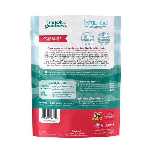 Honest To Goodness Upcycled Horse Treats - Natural Healthy Low Sugar & Grain - Free, 2 lbs - Y1VJ - 2 lb bag - Apples - 2