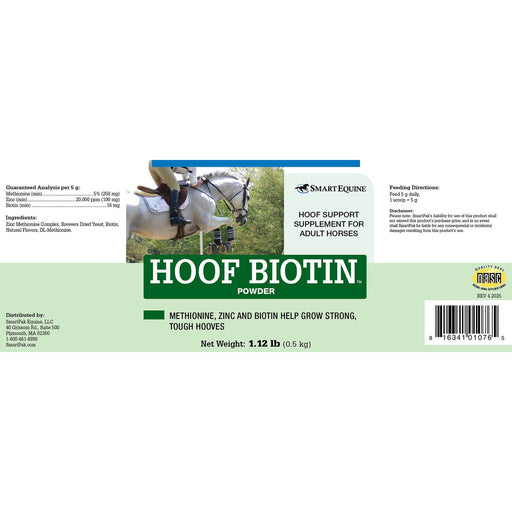 Hoof Biotin Powder, Hoof Supplement for Horses - SMABJ - 18 oz - 2