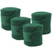 Horse Sense Fleece Polo Wraps - Reusable Set of 4 - NEWC - Hunter Green - 4 3/4"W x 9'L - 4 ct - 3