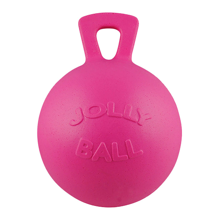 Horseman's Pride Scented Jolly Ball 10" Horse Toy – Durable, Chew - Resistant Equine Enrichment Ball for Outdoor Fun - H7WF - Pink (Bubblegum) - 12