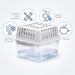Humydry Compact 8.8 oz Moisture Absorber Device – Refillable Unscented Dehumidifier for Small Rooms - DR29 - Unscented - 8.8 oz - 1 Container and 1 Refill - 6