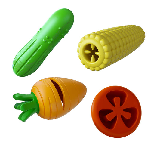 Jeffers Rubber Veggies, 4pc, Medium  