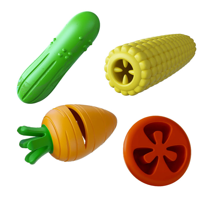 Jeffers Rubber Veggies, 4pc, Medium  