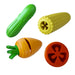 Jeffers Rubber Veggies, 4pc, Medium  