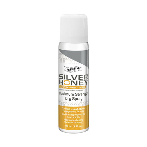 Silver Honey Rapid Skin Relief Maximum Strength Dry Spray 100 ml Canister Size 100 ml