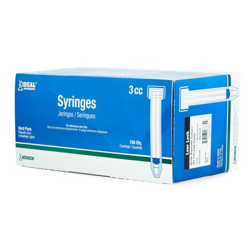 Ideal Luer Lock Syringes, Boxes - CSS1 - 3 mL - 100 count - 2