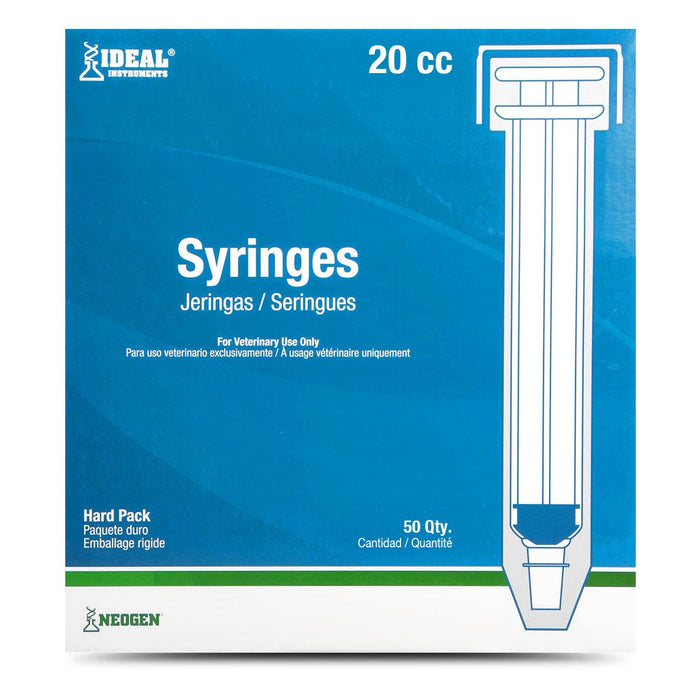 Ideal Luer Lock Syringes, Boxes - CSS7 - 20 mL - 50 count - 9
