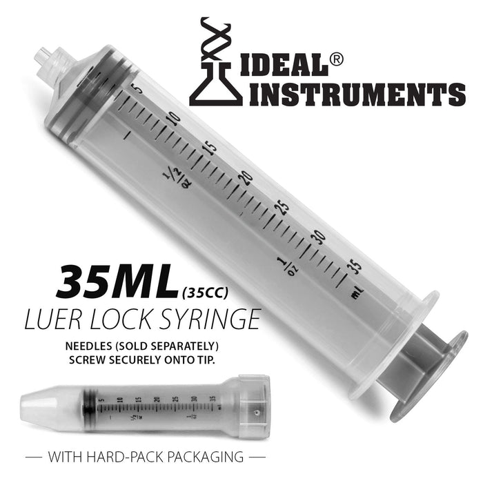 Ideal Luer Lock Syringes, Boxes - CSS9 - 35 mL - 30 count - 12