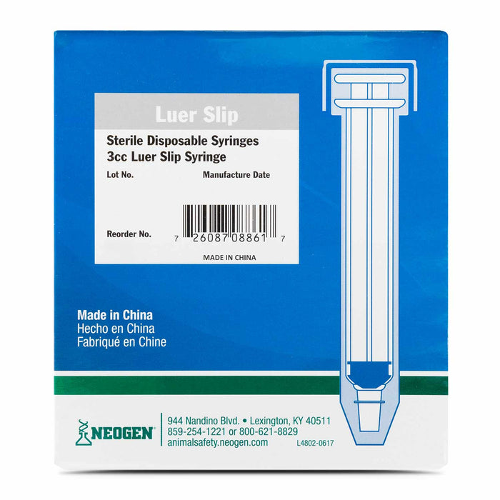 Ideal Luer Slip Syringes, Boxes - CSB1 - 3 mL, 100 Count - 5