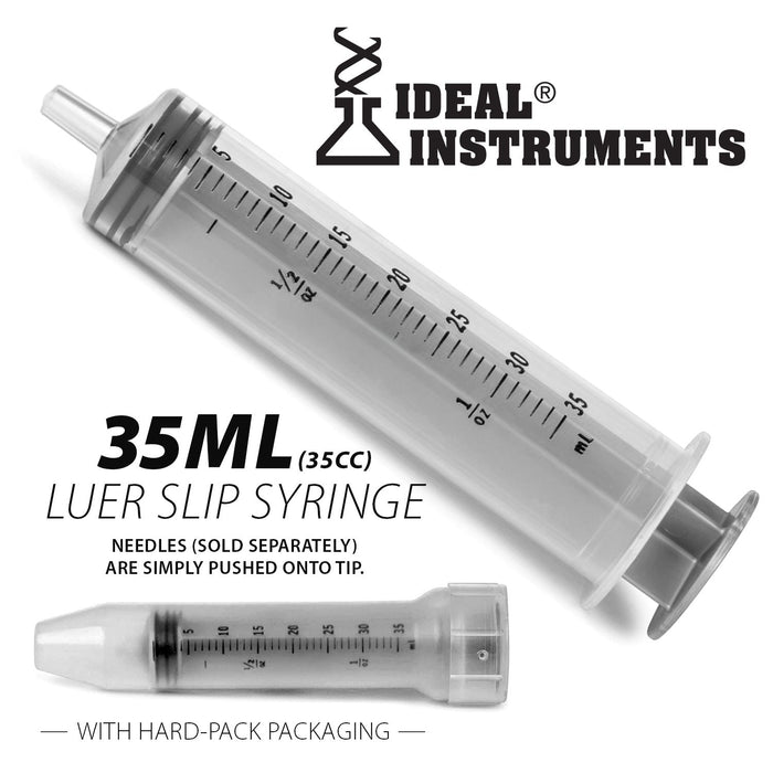 Ideal Luer Slip Syringes, Boxes - CSB5 - 35 mL, 30 Count - 14