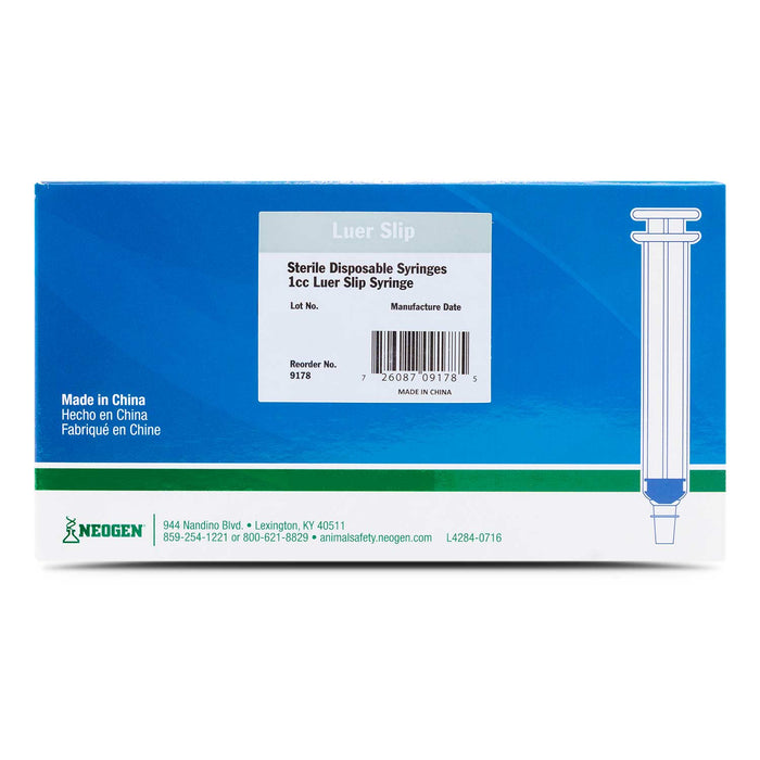 Ideal Luer Slip Syringes, Boxes - CSB9 - 1 mL, 100 Count - 2