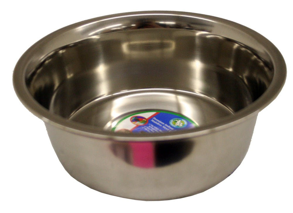 Indipets Regular Stainless Steel Bowl - 010CL-WSS-4 - 2 qt - 5