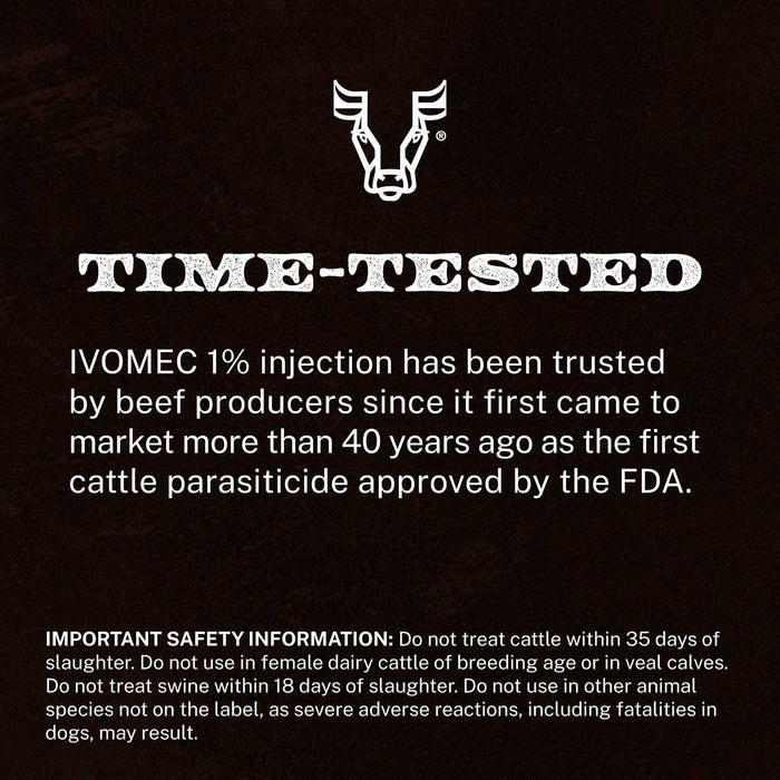 Wormec Injection IVOMEC Injection (1%) Dewormer for Cattle & Swine — Lambert Vet Supplies