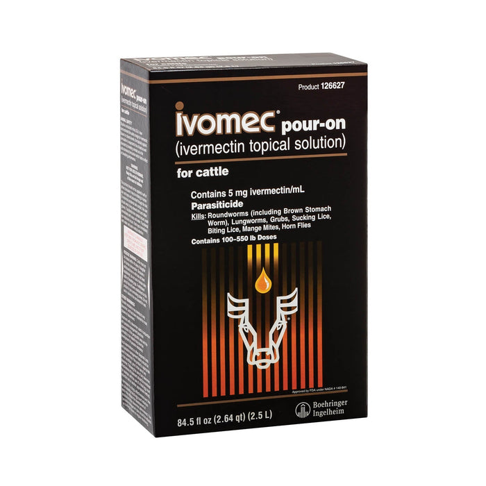 Ivomec Pour - On Cattle Wormer - M0S4 - 2.5 L - 3