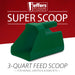 Jeffers 3 Quart Super Scoop for Grain or Feed - IASP - Dark Green - 13