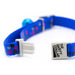 Jeffers Adjustable Breakaway Safety Cat Collar with Bell, 8" - 12" - ID38 - Hello Mouse - Blue - 10