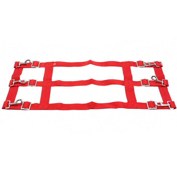 Jeffers Adjustable Horse Stall Guard - IAPD - Red - 18" H x 36"L to 48"L - 5