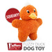 Jeffers Animal Fuzzies Plush Squeaker Dog Toys - I7J5 - Duck - 1 ct - 11