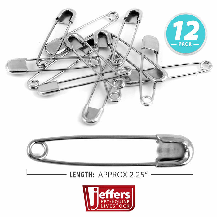 Jeffers Bandage Pins, 12 pk - IAEL - 3