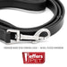 Jeffers Black Padded Leather Pet Leash - I2E6 - 5/8"W x 4'L - 4
