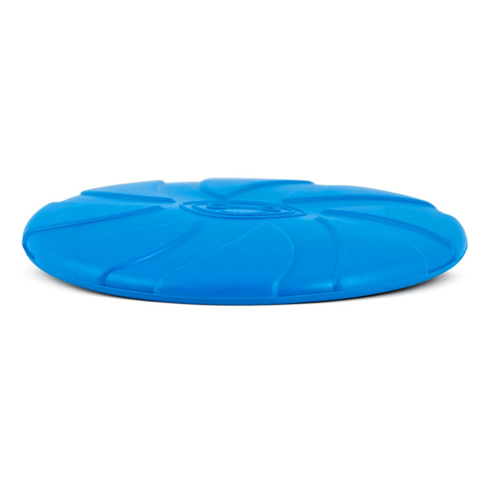 Jeffers Blue Bone Stamped Frisbee Natural Rubber 8 Inch Dog Toy for Fetching & Chewing - I7RR - Blue - Medium - 1 - 11
